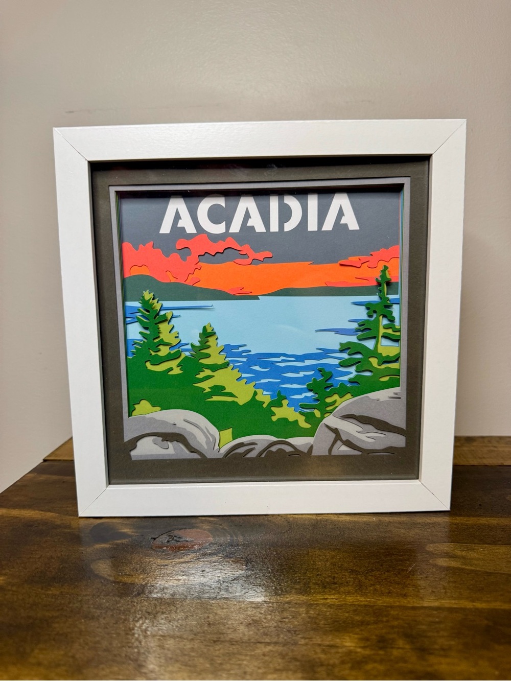3D Acadia National Park Shadowbox
